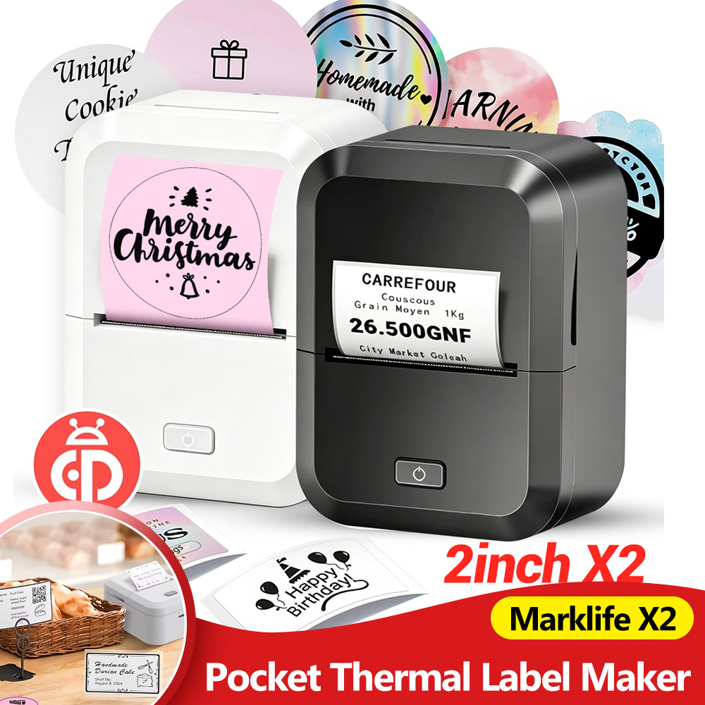 Commercial Printing Network - Impressora térmica portátil Marklife X2, impressora