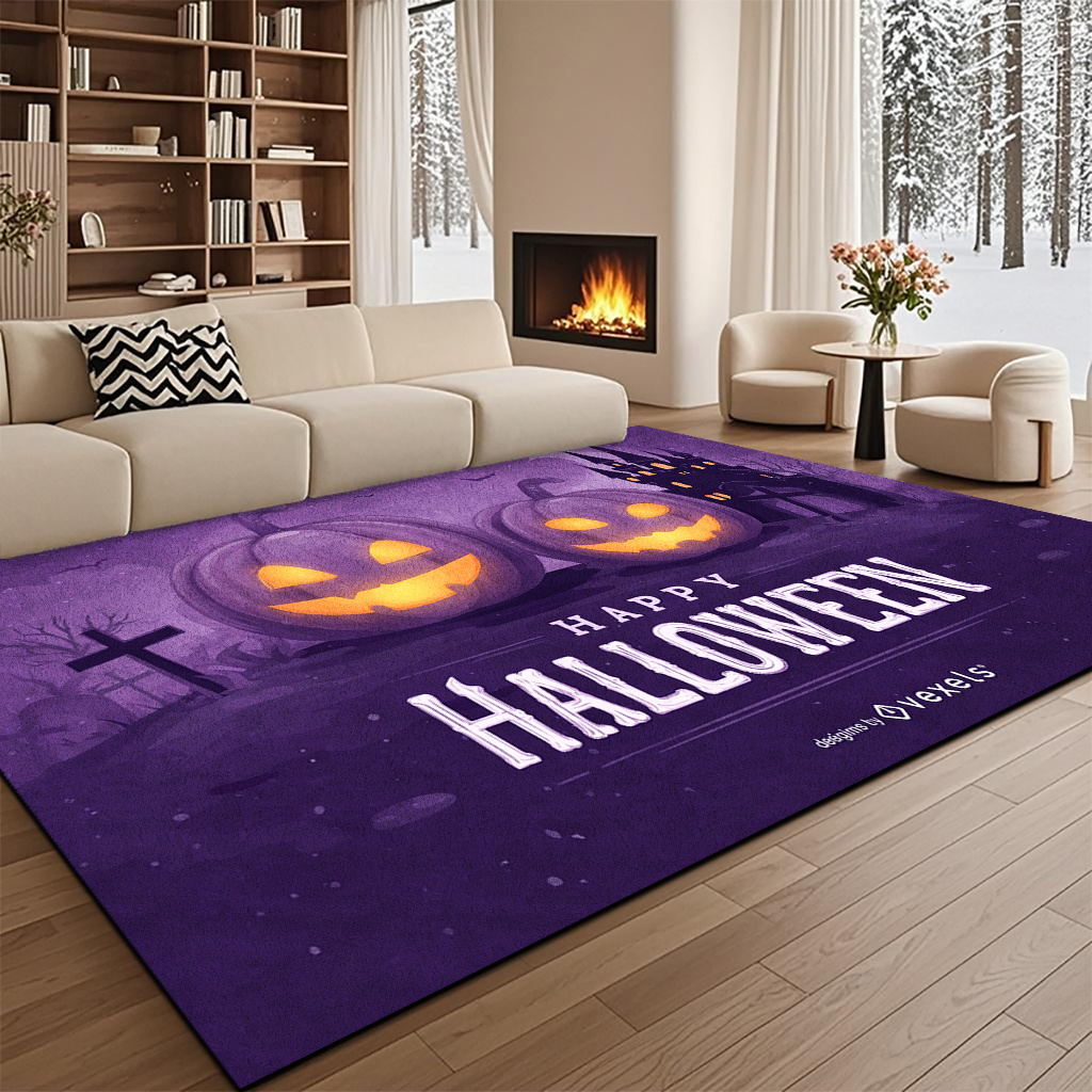 Tapete Retangular de Halloween - Commercial Book Printing Machines avaliação e preço