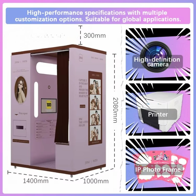 Cabine de selfie personalizada - Commercial Photo Printing Kiosk avaliação e preço