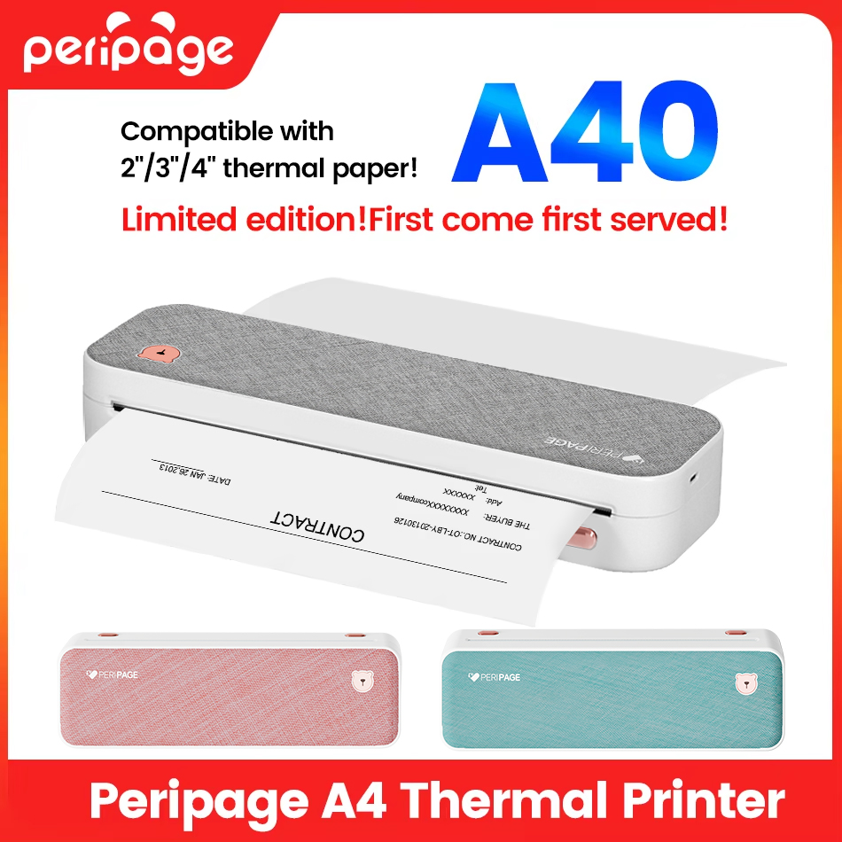 Peripage a4 impressora portáti - Commercial Book Printing Machines avaliação e preço